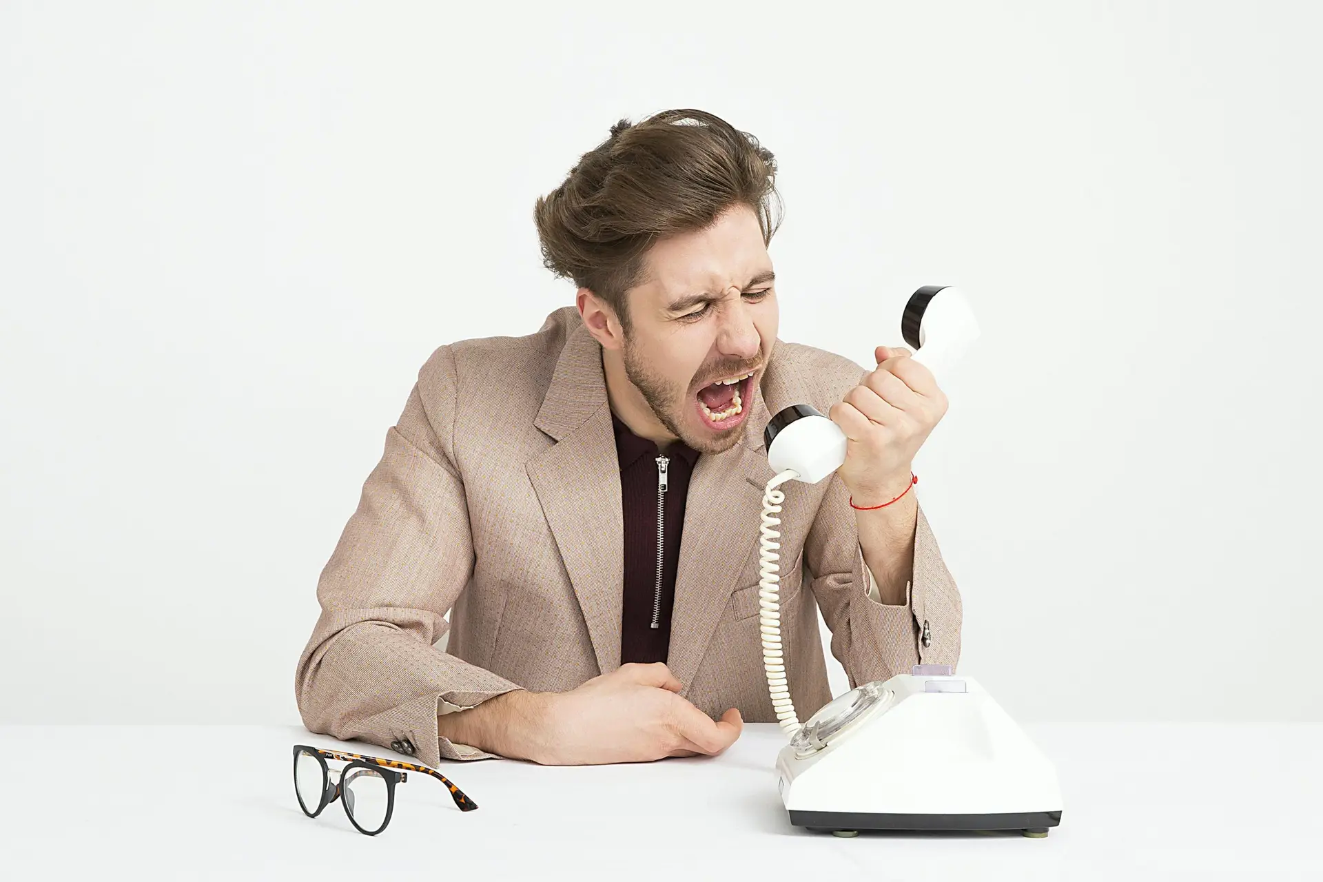 Yelling in phone